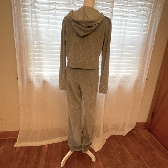 iets frans Zipper Front Hoodie & Sweatpants, Size M, Gray Sweatsuit Tracksuit. - Picture 8 of 15